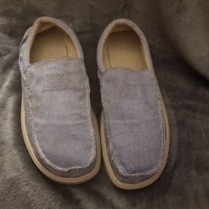 Sanuk sidewalk surfer slip on shoes loafers canvas